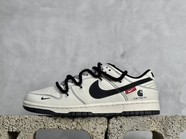 nk Sb Dunk Low 卡哈特联名-绑带黑勾 周年高端定制 低帮休闲板鞋 Sj2068-265 #定制鞋盒 大厂纯原品质出货 超高清洁度 皮料切割干净无任