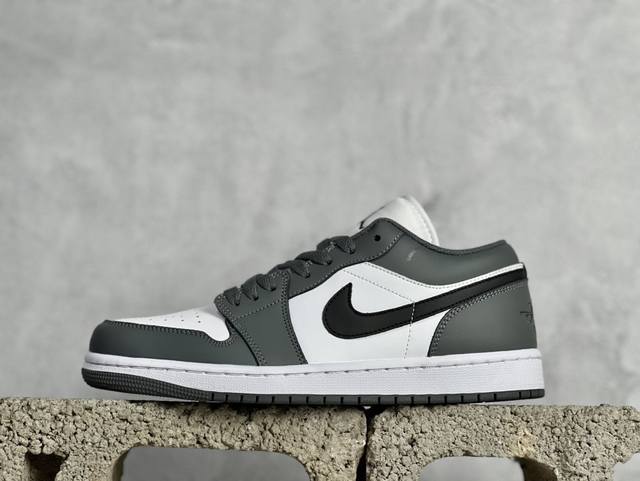 k版 Air Jordan 1 Low Aj1 乔1黑灰 低帮文化篮球鞋 553560-152 尺码：36 36.5 37.5 38 38.5 39 40 40