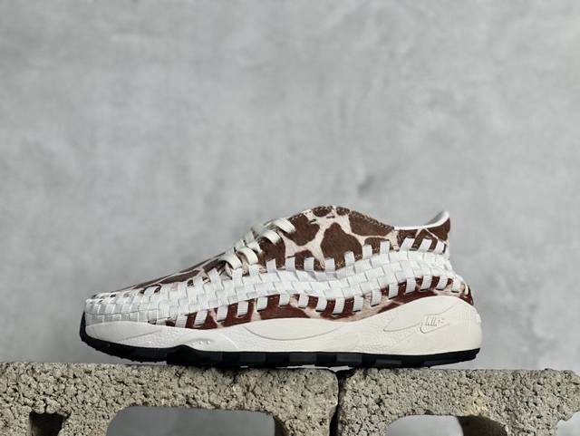 j版 Nk Air Footscape Woven 耐克不对称编织防滑耐磨低帮生活休闲鞋 Fb1959-100 #Footscape 采用宽鞋头和横向系带，为自