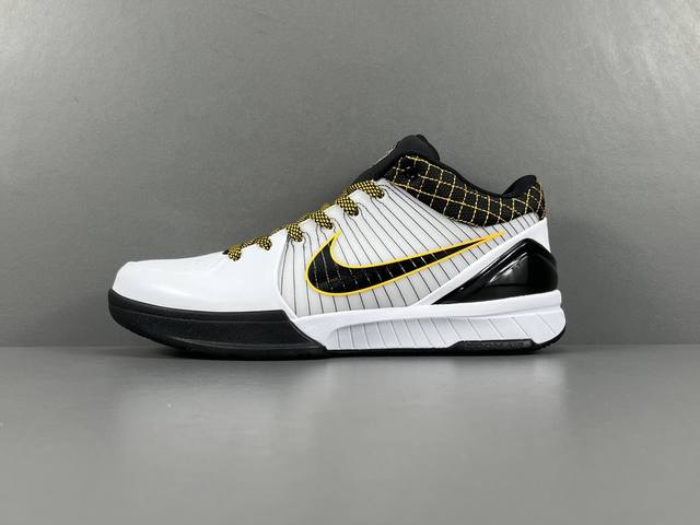 渠道优势，支持代发！ Og版：科比4 黑金 Nike Zoom Kobe4 Mambacita Gigi 耐磨透气 低帮 实战篮球鞋 男女同款 货号：Av633