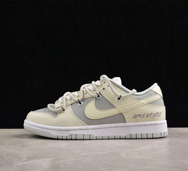 nk Dunk Low Retro 情人节主题 Sb绑带低帮休闲板鞋 Hf0730-160 #配色灵感来自情人节元素，整双鞋以灰色为主题配色，小图案点缀，对比下