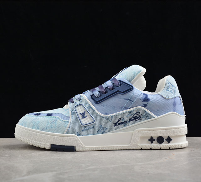 驴牌 2024Trainer Lv系列louis Vuitton Trainer 时装走秀新款 海淘代购同渠道品质 品质提升 高端零售 外贸充正专供 原版购入开