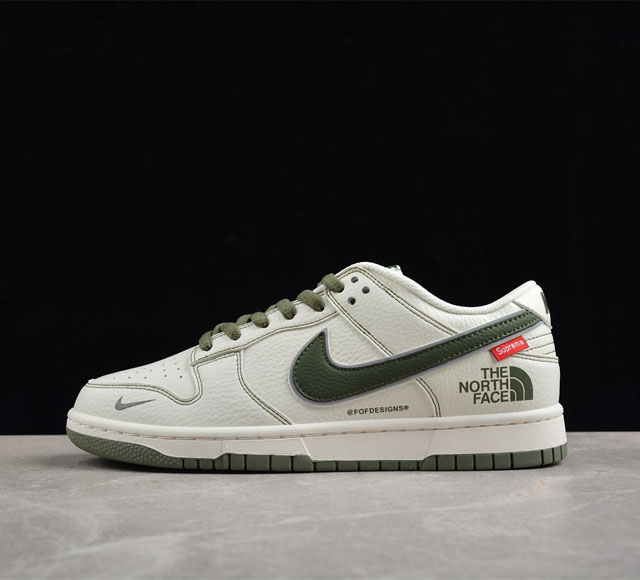 nk Sb Dunk Low Supreme X The North Face 北面联名配色 低帮休闲运动滑板板鞋 Bm0234-505 #大厂纯原品质出货 纯