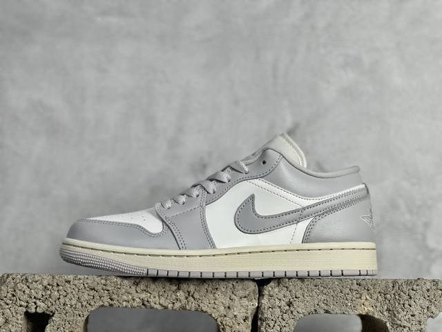 Dt Air Jordan 1 Low Aj1 乔1白灰色 低帮文化休闲板鞋 Dc0774-103 #市售最高品质 原鞋开发 大厂代工流水线打造 公司货既视感