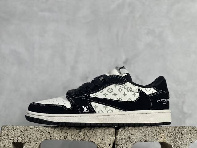 D版 Nike Air Jordan 1 Low 定制配色 乔1联名-高端定制 低帮复古文化板鞋 #定制鞋盒 大厂纯原品质出货 超高清洁度 皮料切割干净无任何毛