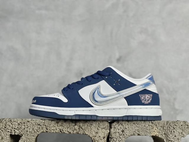 St版 Nike Sb Dunk Low X Born X Raised 蓝白 公司级出品 极力推荐 原装头层材料 独家版型蒸餾加工 帶來的是更好的视觉和脚感体