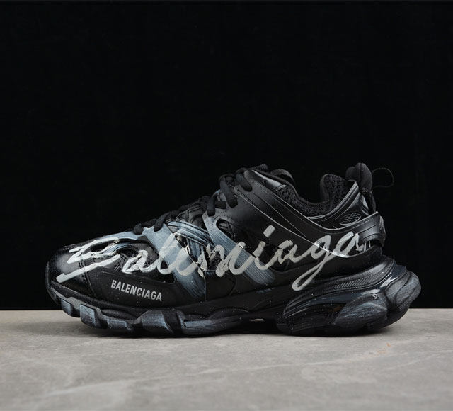 Balenciaga 巴黎世家 Track Sneaker 巴黎世家三代 户外概念复古老爹鞋wtrhw1090 老牌大厂ok版本出品 专柜同步包装 原装大盒 细