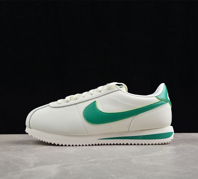 Nk Classic Cortez Leather 阿甘复古初代皮革慢跑鞋dm4044-104 #缓震防滑耐磨同源头层皮料 原厂模具 公司级标准检验qc 完美复