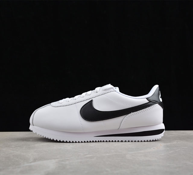 Nk Classic Cortez Leather 阿甘复古初代皮革慢跑鞋dm4044-105 #缓震防滑耐磨同源头层皮料 原厂模具 公司级标准检验qc 完美复