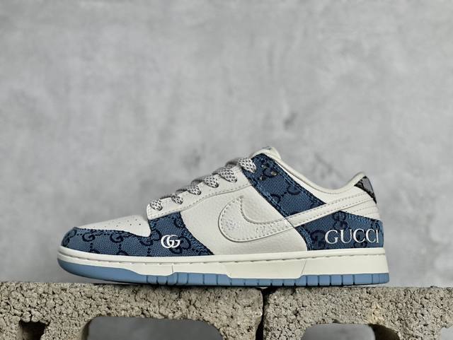 Nk Sb Dunk Low 古驰联名-皇室蓝 周年高端定制 低帮休闲板鞋 Cf3688-002 #定制鞋盒 大厂纯原品质出货 超高清洁度 皮料切割干净无任何毛