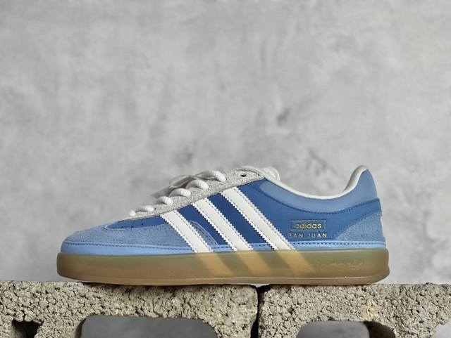 R版 Adidas Originals Bad Bunny Gazelle Indoor 三叶草休闲防滑耐磨低帮板鞋 鞋头出色设计 塑就出众贴合感 稳固的后跟贴