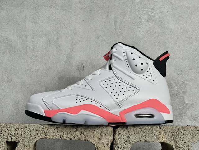 B版 Air Jordan 6 Retro Lnfrared White 2014 樱木 红白 潮流复古篮球鞋 纯原大厂出品 原厂材料开发 细节把控到位 主供外