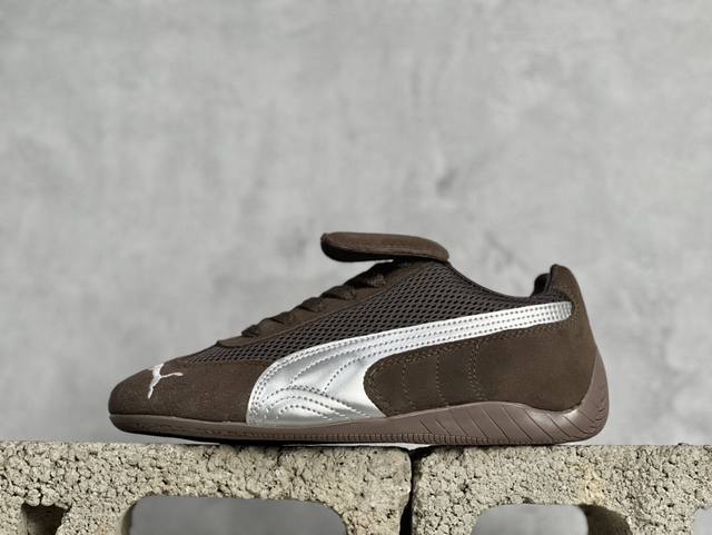 Gx版 The Open Product X Puma Speedcat 联名复古彪马薄底轻盈休闲运动鞋 以质感皮革鞋面混搭网布设计 并配有激光切割细节 别具特