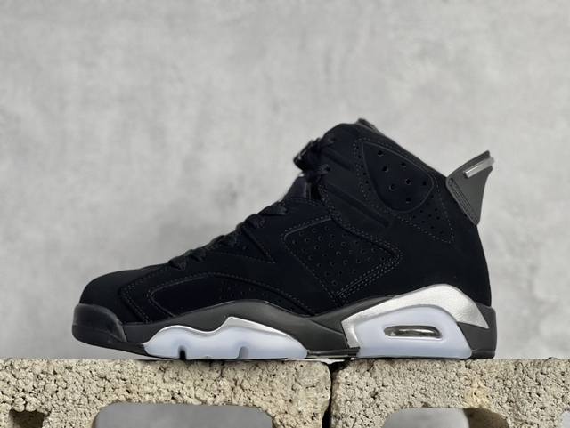 外贸e版 全新外贸订单 Jordan Air Jordan 6 Retro Metallic Silver 黑银 货号：Dx2836-001 尺码：40 40.