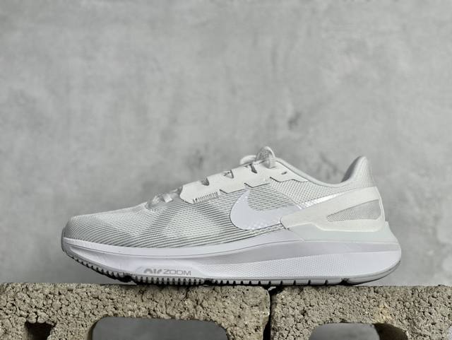 J版 Nike Air Zoom Structure 登月 25代 网面透气跑鞋 官方一比一制作 纯原版本 原装组合大底 采用透气网眼鞋面搭配外翻式鞋口，为脚跟