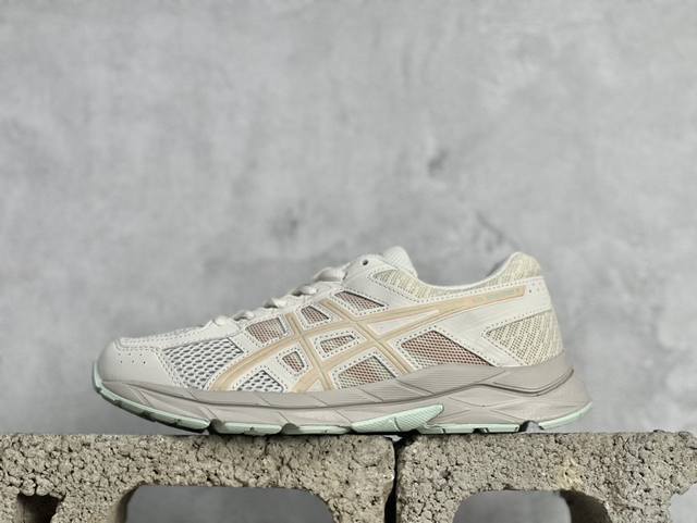 Xl版 Asics Gel-Contend 亚瑟士抗衡4代低帮休闲跑步鞋 专业的运动科技 出色的缓冲性能 带来舒适的跑步体验 鞋面采用三明治网布 透气性非常出色