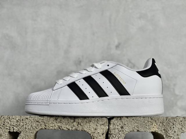 Tg Adidas Originals Superstar Xlg 厚底 白黑贝壳头 专柜同步配色 全系列原鞋开发 版型正确 原底原料 重资打造 细节无敌 清洁