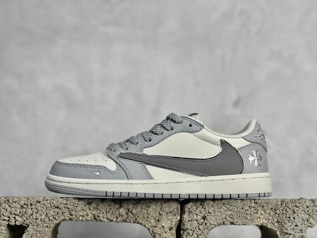 Travis Scott X Fragment Design X Air Jordan 1 Low Og Sp Aj1 乔1 克罗心联名-碧落蓝 低帮文化休闲板