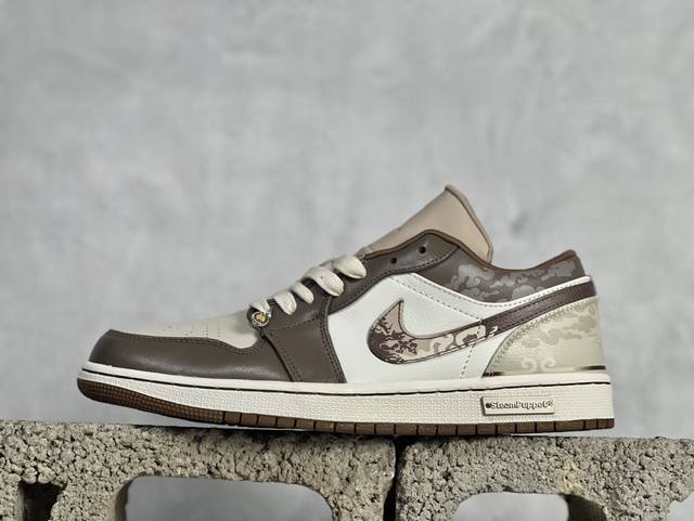 Air Jordan 1 Low Aj1 乔1黑神话悟空-黑暗猴王 低邦文化休闲板鞋 Hf5753-221 尺码：36 36.5 37.5 38 38.5 39