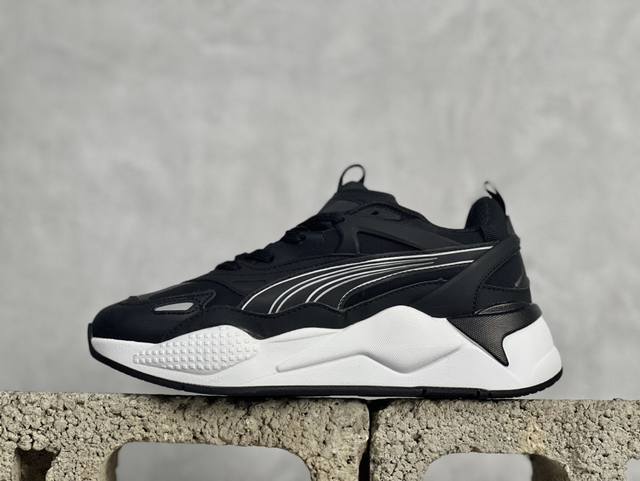 X版 Puma Rs-X Efekt Turbo 皮革绒面革合成革网布尼龙织物 运动休闲鞋 货号: 390048 01 尺码: 36 36.5 37.5 38