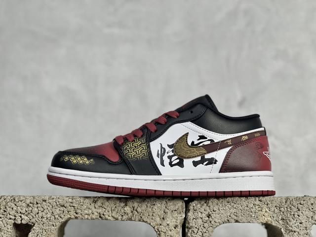 Nike Jordan Air Jordan 1 猴王黑悟空联名 纯原大厂出品 极力推荐 定制鞋盒 大厂纯原品质出货 超高清洁度 皮料切割干净无任何毛边 细节完