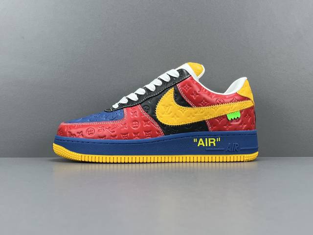 渠道优势，。 东莞版：空军联名 Lv联名 Louls Vultton X Nike Air Force 1 Low 低帮休闲鞋 男女同款 尺码：38-46