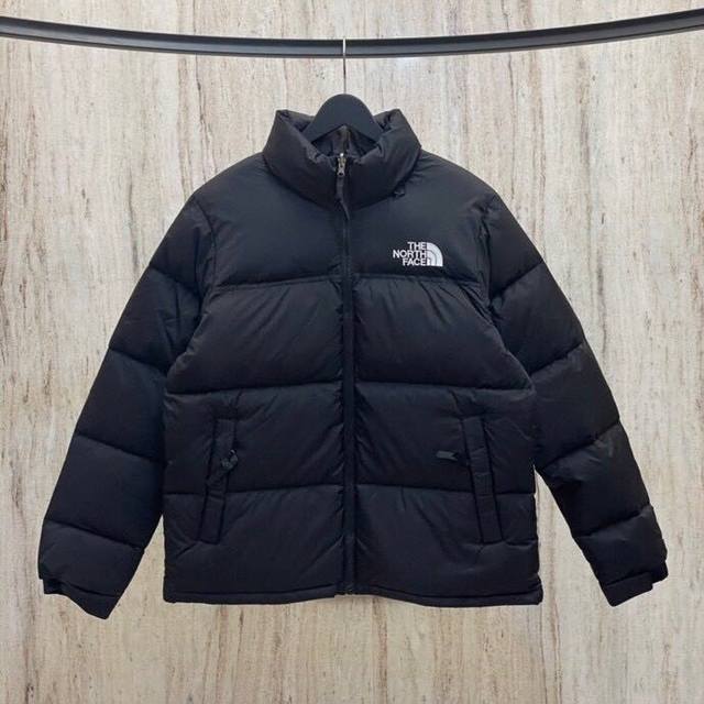 渠道优势，支持代发！ 外贸保真版：北面96款 黑色the North Face 1996 Retro Nuptse Jacket 拼接可收纳连帽700蓬连帽羽绒