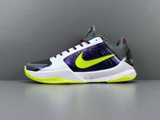 渠道优势，！ Og版 科比5 Nike Zoom Kobe 5 圆头 系带 合成革 减震防滑耐磨 低帮 实战篮球鞋 男款 小丑 尺码40-48.5 货号cd49