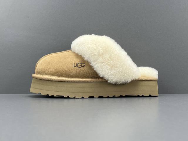 渠道优势，！ Pk版ugg Ugg 舒适保暖包头 拖鞋 家居拖鞋 栗子棕 尺码 35 36 37 38 39 40