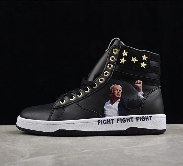 Air Jordan 1 “Trump”“特朗普” 限量黑战靴 货号：Pktlp003 尺码：40 40.5 41 42 42.5 43 44 44.5 45