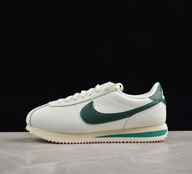 Nk Classic Cortez Leather 阿甘复古初代皮革慢跑鞋 Dn1791-101 #缓震防滑耐磨同源头层皮料 原厂模具 公司级标准检验qc 完美