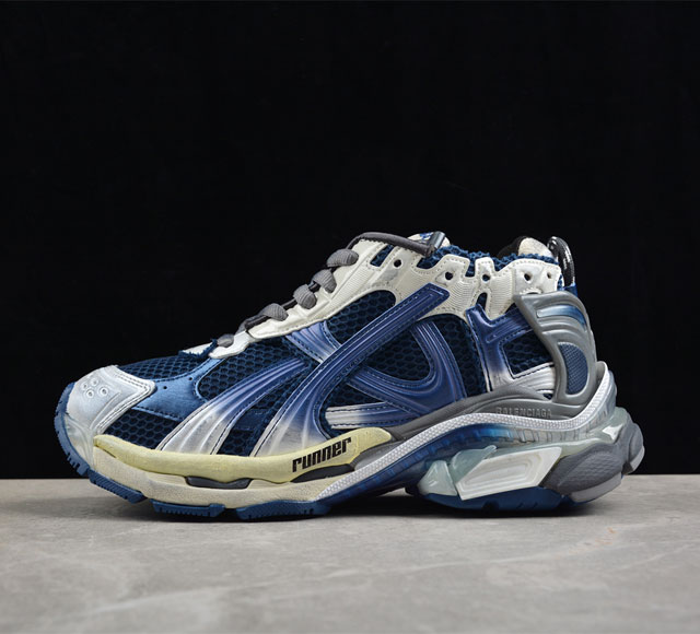 Balenciaga Runner Kith Four.Color 巴黎世家7.0 最新配色潮流复古休闲鞋 W3Rung2 #增加全新设计 在延续 Track