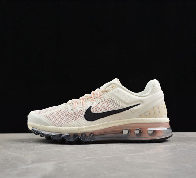 Nk Air Max 2013 耐克复古透气网布气垫跑鞋 Hf3660-100 #搭配全掌式 Max Air 气垫，为步伐注入充沛活力。半透明中底和外底，为整体