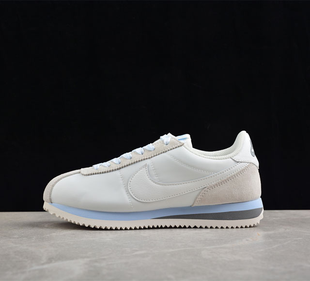 Nk Classic Cortez Leather 阿甘复古初代皮革慢跑鞋 Hf6410-101 #缓震防滑耐磨同源头层皮料 原厂模具 公司级标准检验qc 完美