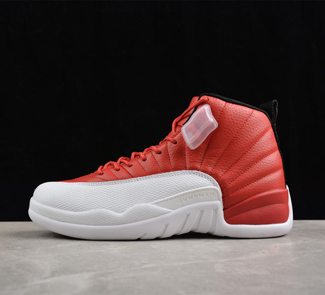 纯原 Air Jordan 12 Gym Red Aj12 乔12白红 130690-600 #Aj大厂出品 原厂楦头纸板 原厂皮料打造 高等级碳板 尺码：40